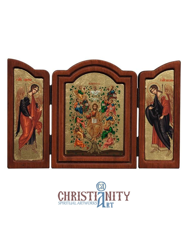 The Vine tree (Triptych - TE Series)-Christianity Art
