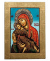 Virgin Mary Eleousa - Mercy Giving of Kykkos (Silver icon - FS Series)-Christianity Art
