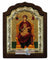Virgin Mary Enthroned (Silver icon - C Series)-Christianity Art