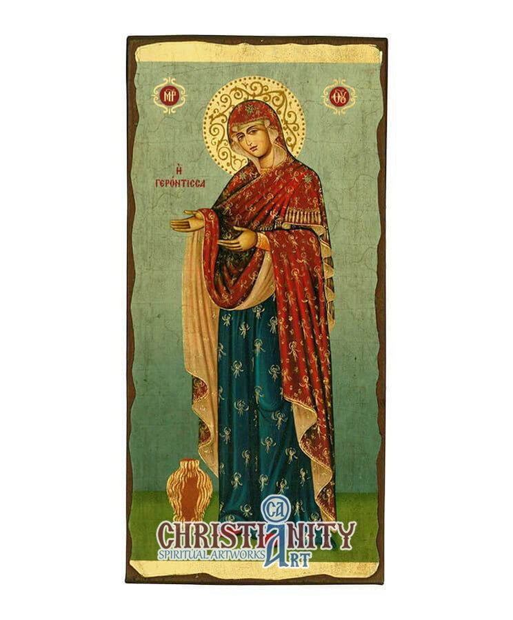 Virgin Mary Gerontissa (Aged icon - SW Series)-Christianity Art