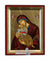 Virgin Mary Glykofilousa - Sweet Kissing (Engraved icon - S Series)-Christianity Art