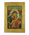 Virgin Mary Glykofilousa - Sweet Kissing (Silver icon - FS Series)-Christianity Art