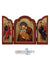 Virgin Mary Glykofilousa - Sweet Kissing (Triptych - TES Series)-Christianity Art