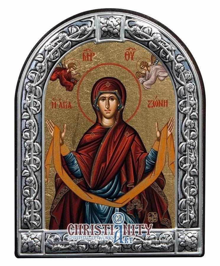 Virgin Mary Holy Belt (Metallic icon - MC Series)-Christianity Art