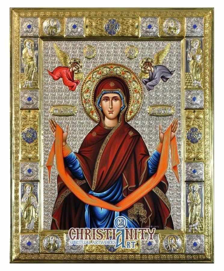 Virgin Mary Holy Belt (Silver icon - GE Series)-Christianity Art