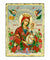 Virgin Mary of Roses (Engraved icon - old looking icon - S Series)-Christianity Art
