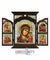 Virgin Mary our Lady of Kazan (Triptych - Silver icon - T Series)-Christianity Art