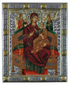 Virgin Mary Pantanassa (Silver icon - G Series)-Christianity Art