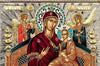 Virgin Mary Pantanassa (Silver icon - GE Series)-Christianity Art