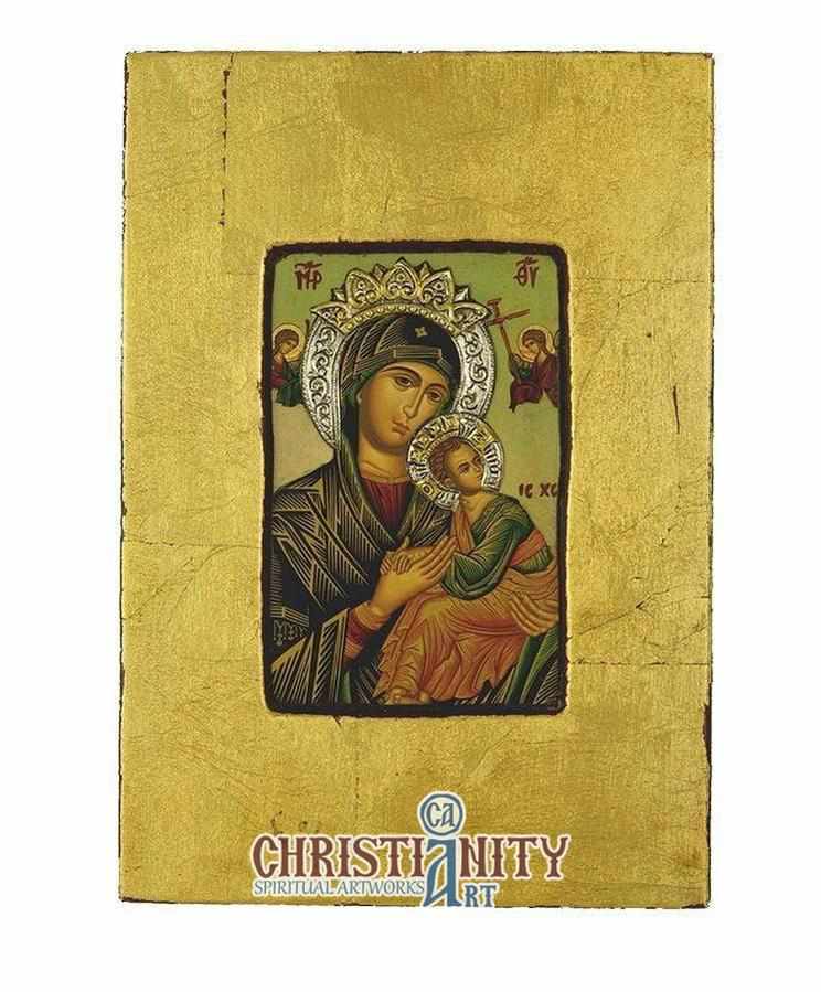 Virgin Mary Perpetual Help (Silver icon - FS Series)-Christianity Art