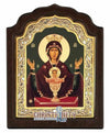 Virgin Mary Platytera (Silver icon - C Series)-Christianity Art