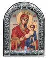 Virgin Mary Portaitissa (Metallic icon - MC Series)-Christianity Art