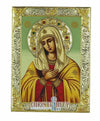 Virgin Mary Praying (Silver icon - G Series)-Christianity Art