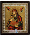Virgin Mary Vrefokratousa - Child Holding (Metallic icon - MR Series)-Christianity Art