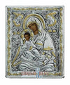 Virgin Mary Vrefokratousa - Child Holding (Silver icon - G Series)-Christianity Art